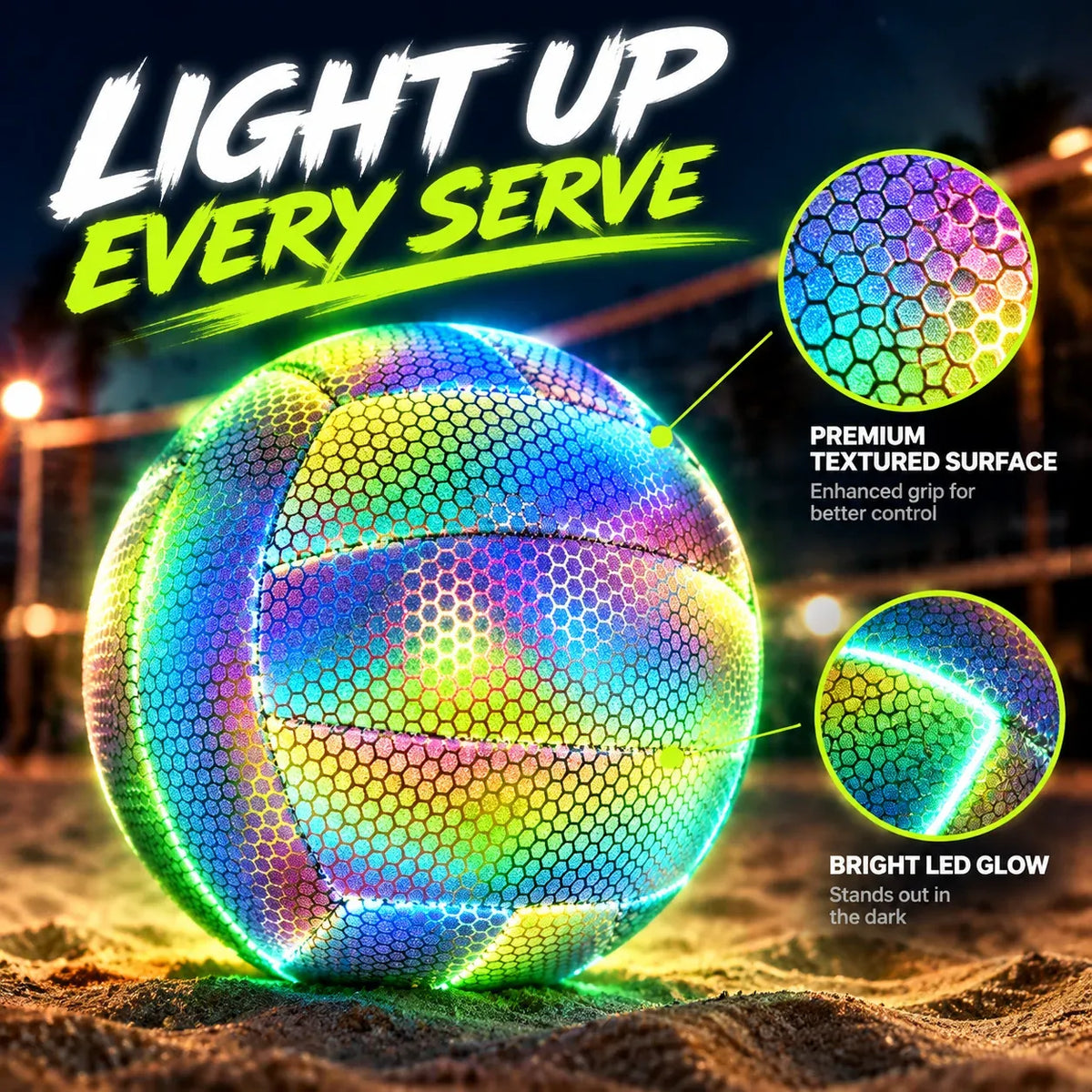 🏐 Light-up Volleyball – Keep The Game Going After Dark ✨