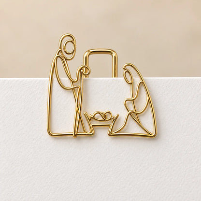 ✝️Faith-Inspired Gold Paper Clips — Meaningful Christian Bookmarks