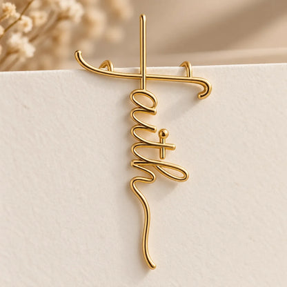 ✝️Faith-Inspired Gold Paper Clips — Meaningful Christian Bookmarks