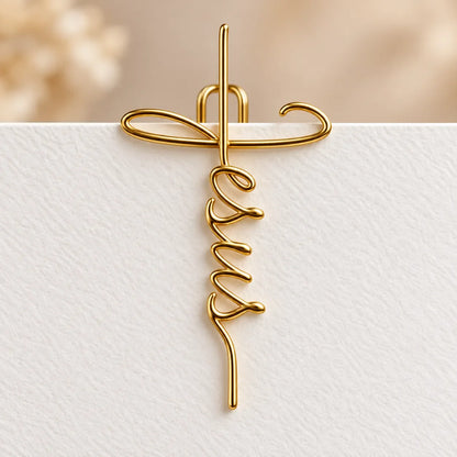 ✝️Faith-Inspired Gold Paper Clips — Meaningful Christian Bookmarks