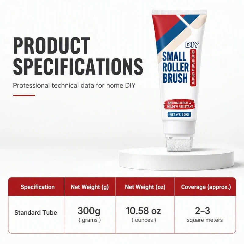 💯🧱🖌️✨Waterproof Wall Repair Paste with Integrated Small Roller Brush