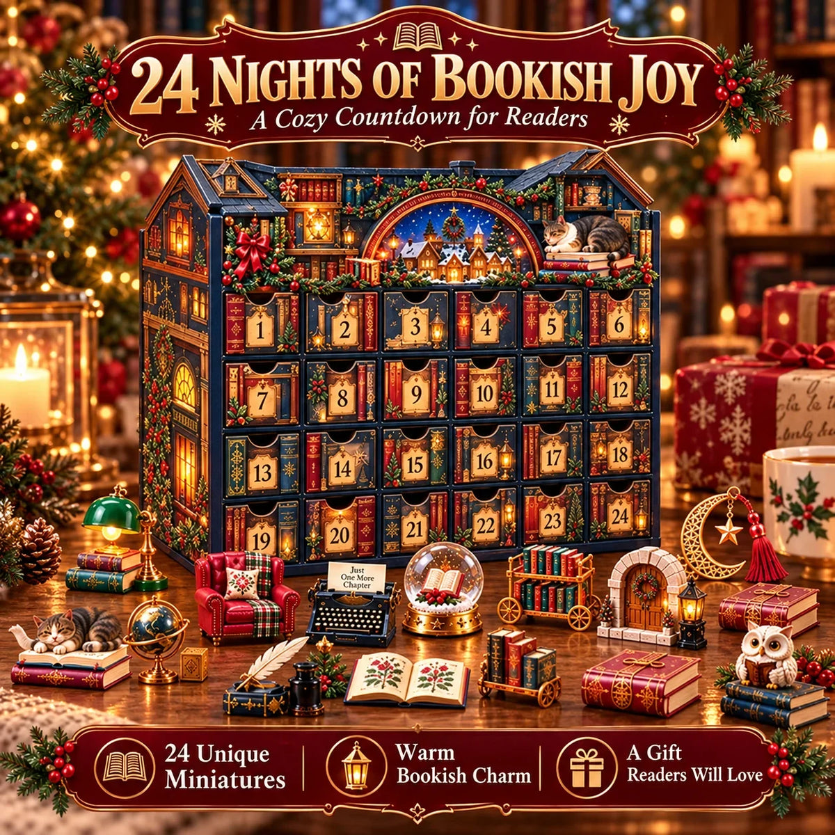 24 Nights Of Bookish Joy — A Cozy Countdown For Readers