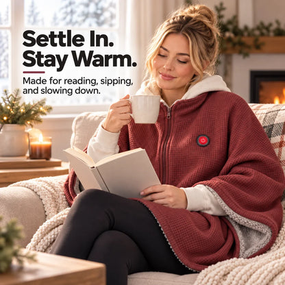 💥FLASH SALE: 49% OFF!USB Rechargeable Heated Shawl Blanket with 3-Level Temperature Control