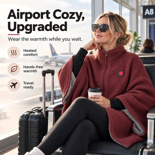 💥FLASH SALE: 49% OFF!USB Rechargeable Heated Shawl Blanket with 3-Level Temperature Control