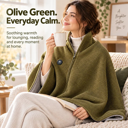 💥FLASH SALE: 49% OFF!USB Rechargeable Heated Shawl Blanket with 3-Level Temperature Control
