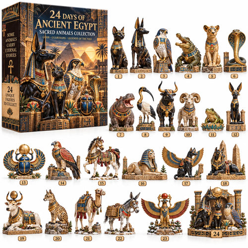 🐈‍⬛🏺24 Days of Ancient Egypt – Sacred Animals & Guardians Collection ✨