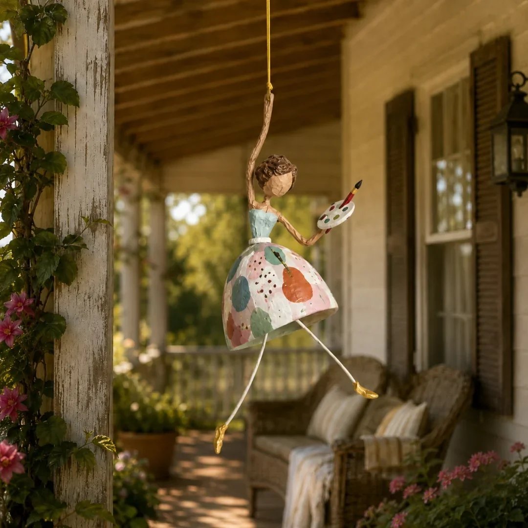 💃🌸 Let Your Space Dance — Whimsical Dancing Lady Hanging Ornament (📦Buy 3 Free Shipping)