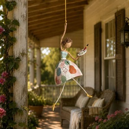 💃🌸 Let Your Space Dance — Whimsical Dancing Lady Hanging Ornament (📦Buy 3 Free Shipping)