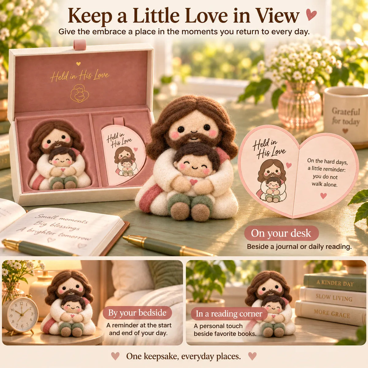⏳ Last Day 49% Off – ✝️ Faith-inspired Felt Keepsake Gift Set | 6 Meaningful Designs With Matching Message Card & Gift Box 🎁