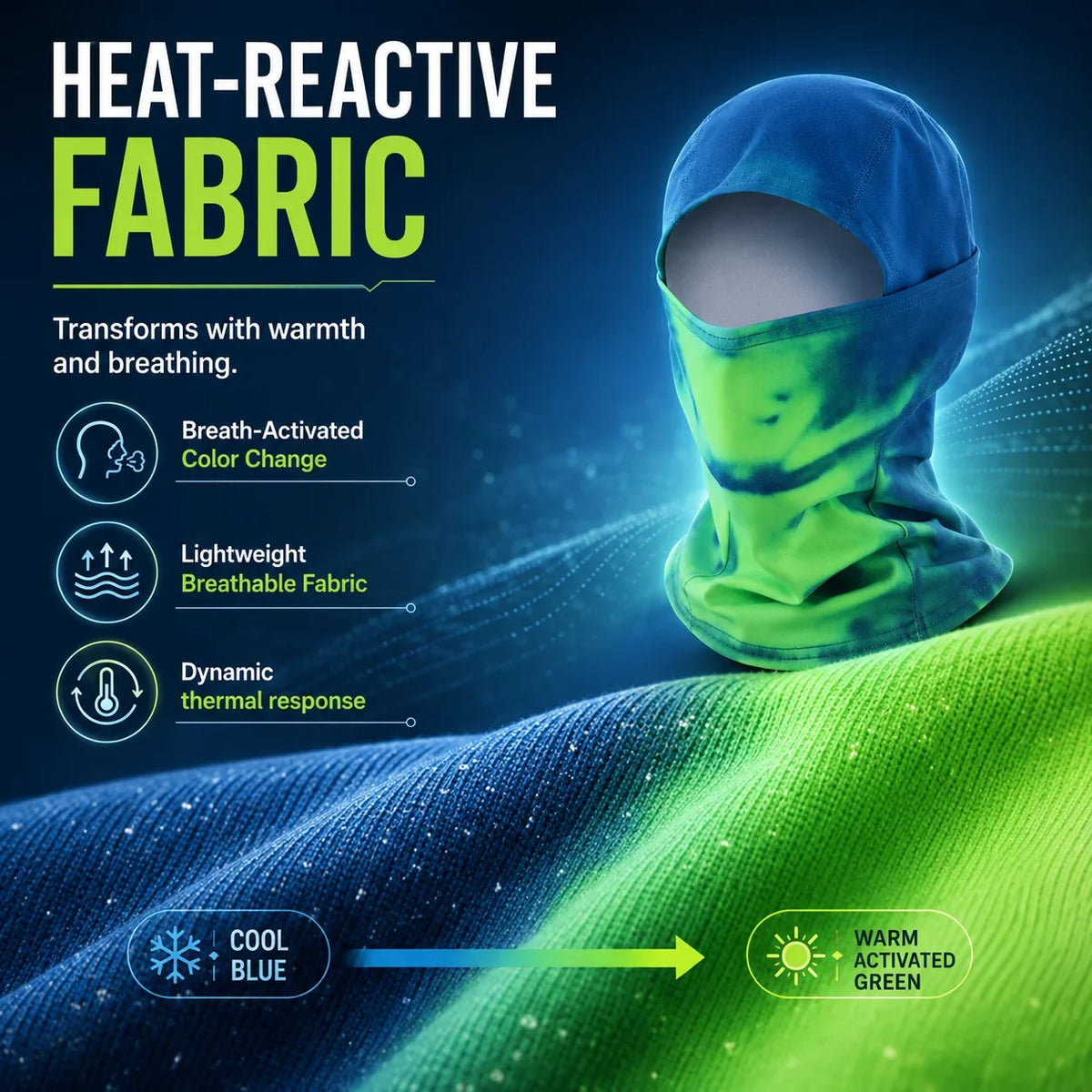 🔥unisex Heat Reactive Balaclava,temperature Sensitive Color Changing Mask(✨buy 2 Free Shipping)