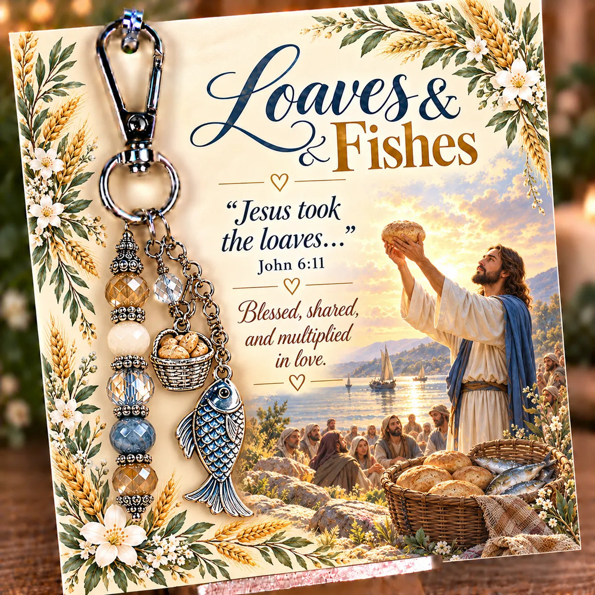 ✝️ Christian Scripture Keepsake Keychain | 23 Faith-Inspired Designs with Matching Devotional Card 🤍