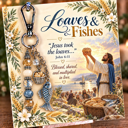 ✝️ Christian Scripture Keepsake Keychain | 23 Faith-Inspired Designs with Matching Devotional Card 🤍