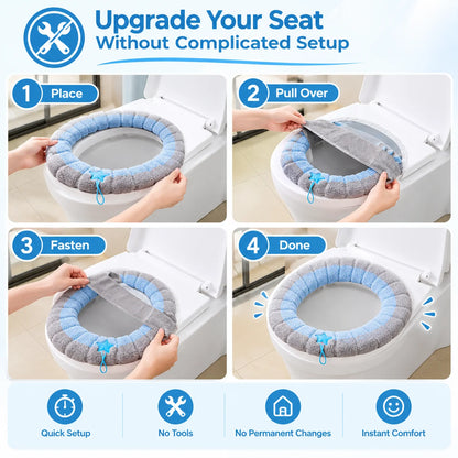 🚽lightweight Washable Soft Toilet Seat Cushion