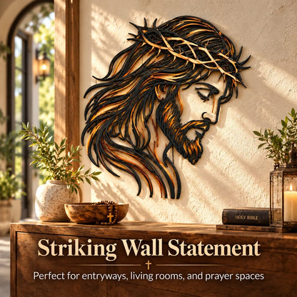 ✝️ Crown of Grace Jesus Metal Wall Art™ – Rustic Faith-Inspired Christian Wall Decor(✨Buy 2 Free Shipping)