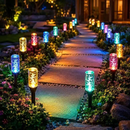 ✨Solar Pathway Lights Outdoor Crystal Bubble