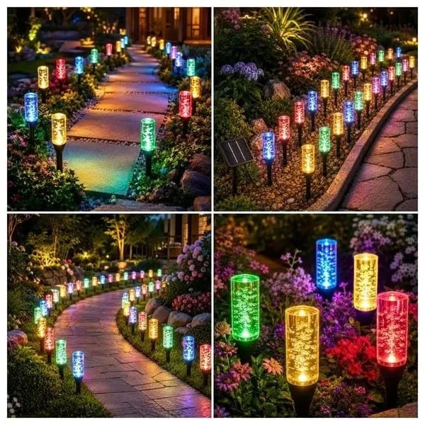 ✨Solar Pathway Lights Outdoor Crystal Bubble
