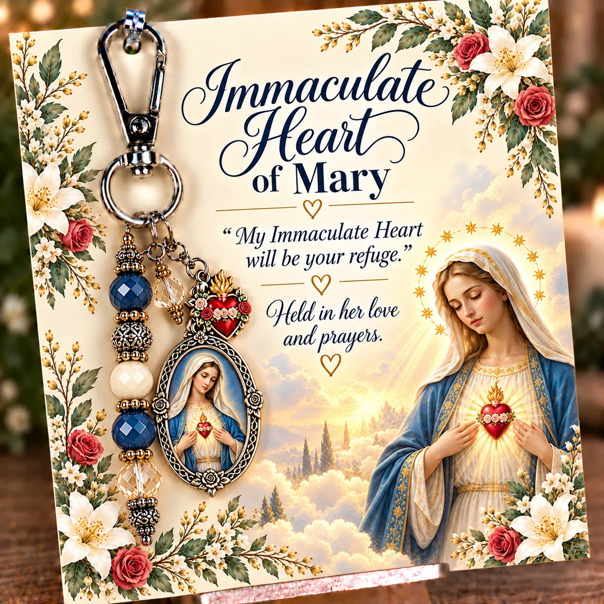 ✝️ Christian Scripture Keepsake Keychain | 23 Faith-Inspired Designs with Matching Devotional Card 🤍