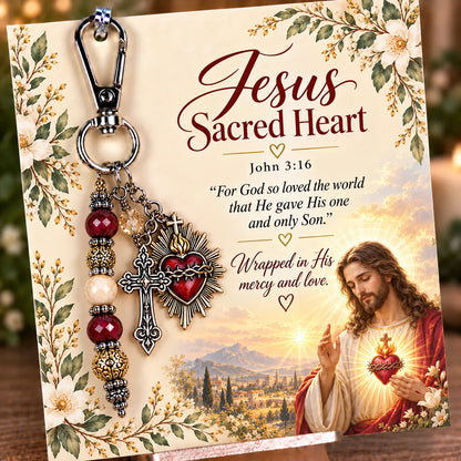 ✝️ Christian Scripture Keepsake Keychain | 23 Faith-Inspired Designs with Matching Devotional Card 🤍