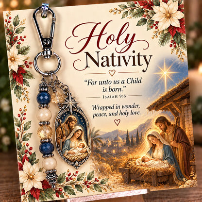✝️ Christian Scripture Keepsake Keychain | 23 Faith-Inspired Designs with Matching Devotional Card 🤍