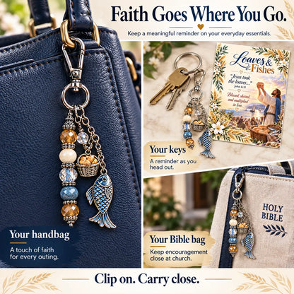 ✝️ Christian Scripture Keepsake Keychain | 23 Faith-Inspired Designs with Matching Devotional Card 🤍