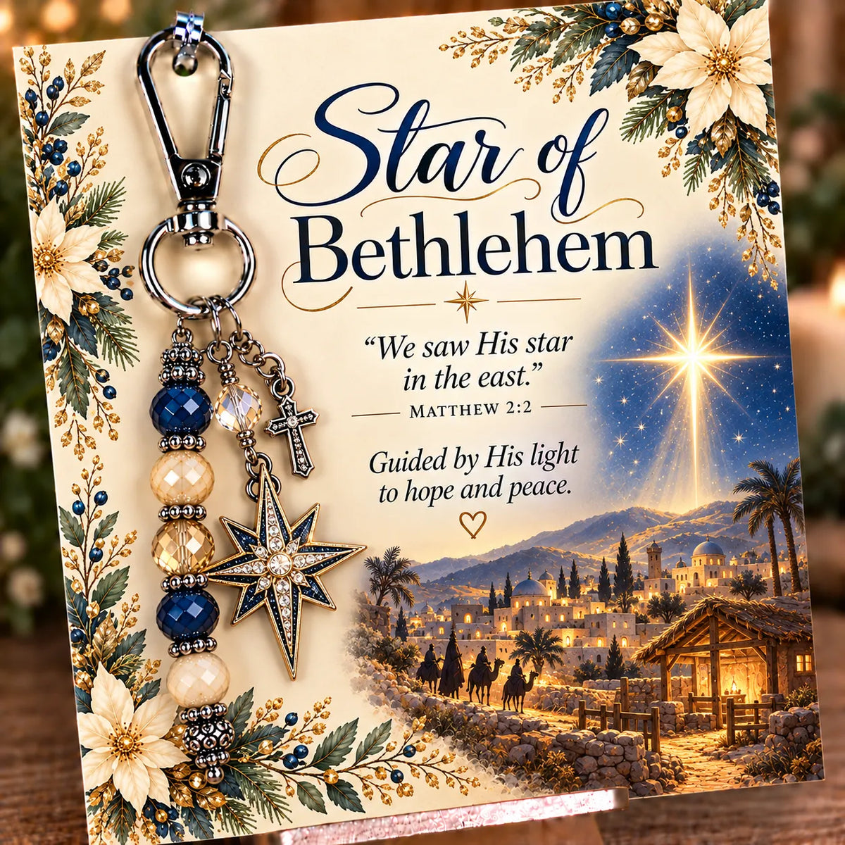 ✝️ Christian Scripture Keepsake Keychain | 23 Faith-Inspired Designs with Matching Devotional Card 🤍