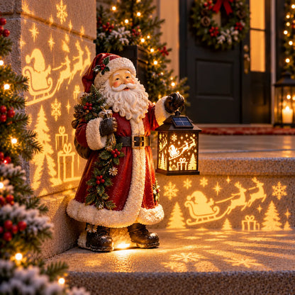 🔥LAST DAY 49% OFF -⛄ Snowman Nativity Glow™ – Solar Christmas Step Light with Holy Family Projection 🎄