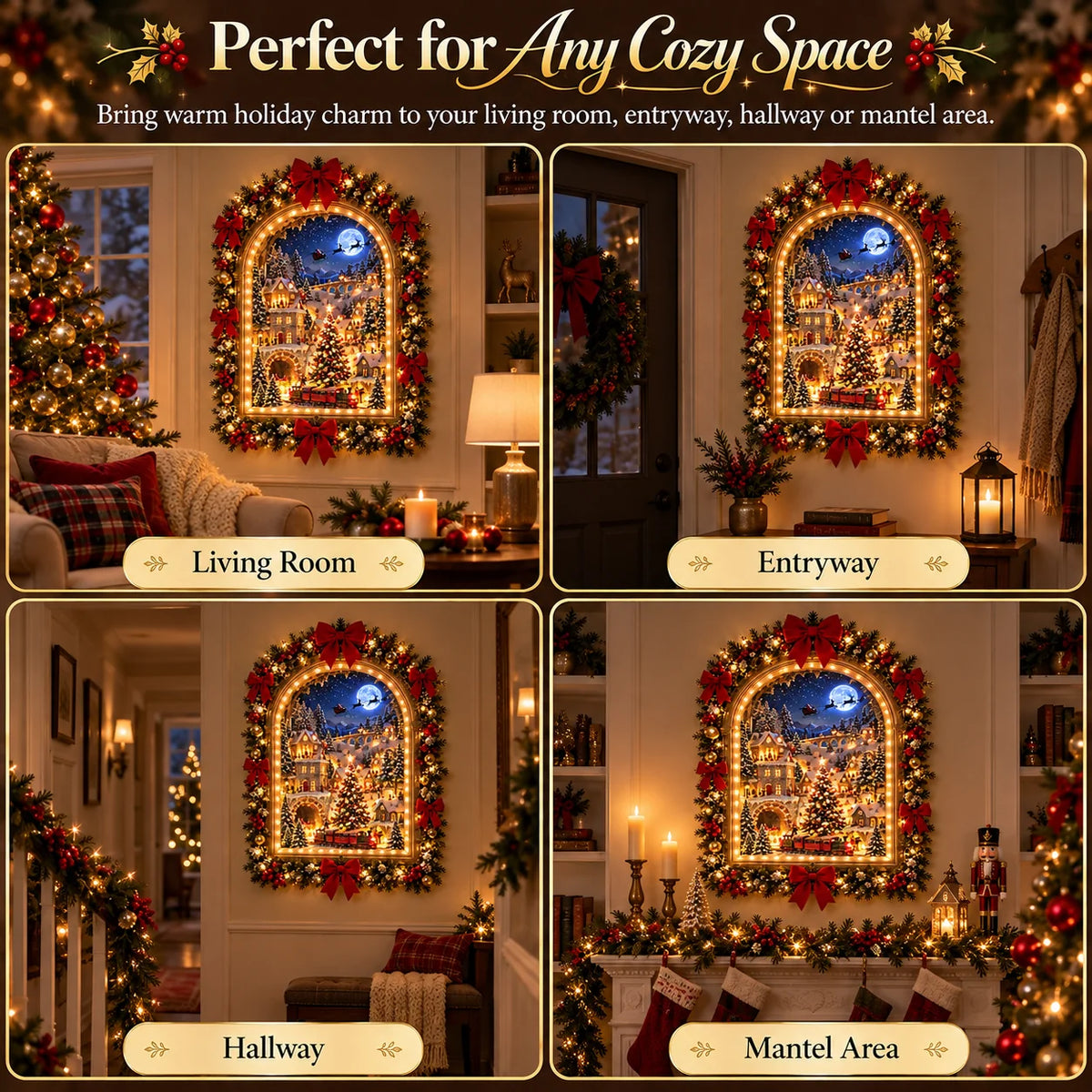 🏠✨ Animated Christmas Village — A Magical Holiday Display