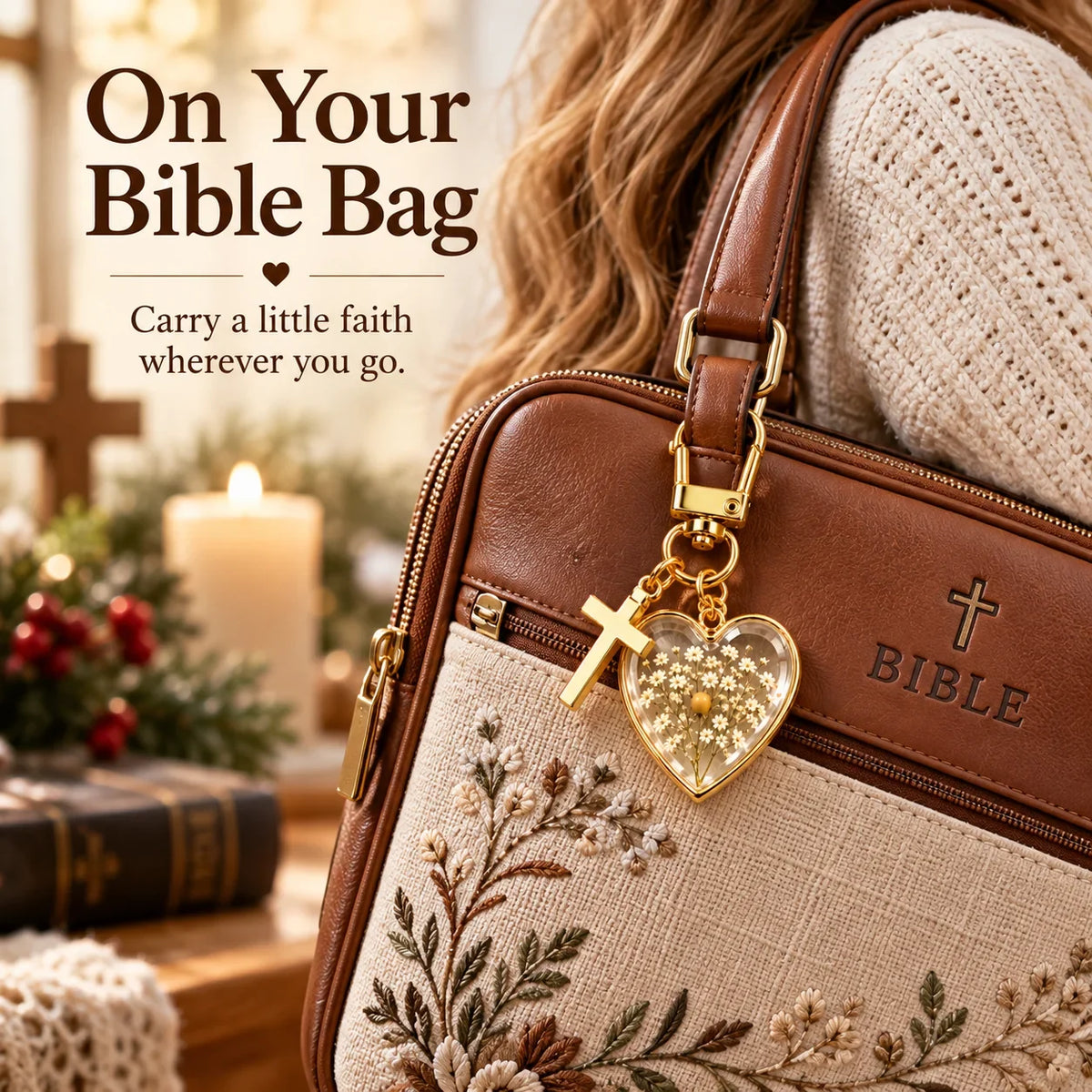 ⏳ Last Day 49% OFF –✝️ Mustard Seed Faith Keychain — Keep Believing