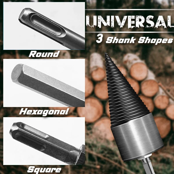 🪓 49% OFF NOW! 🔩 Electric Drill Wood Splitter – High Carbon Steel, Portable & Fast Splitting – Turns Your Drill into a Log Splitter 🌲