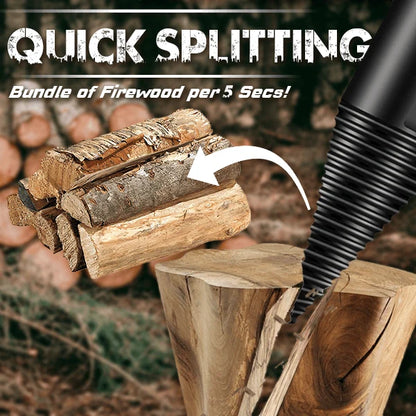 🪓 49% OFF NOW! 🔩 Electric Drill Wood Splitter – High Carbon Steel, Portable & Fast Splitting – Turns Your Drill into a Log Splitter 🌲