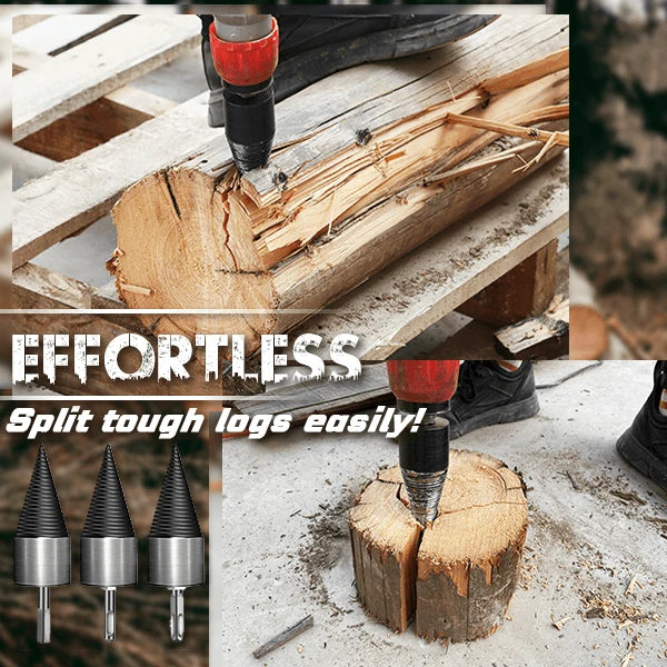 🪓 49% OFF NOW! 🔩 Electric Drill Wood Splitter – High Carbon Steel, Portable & Fast Splitting – Turns Your Drill into a Log Splitter 🌲