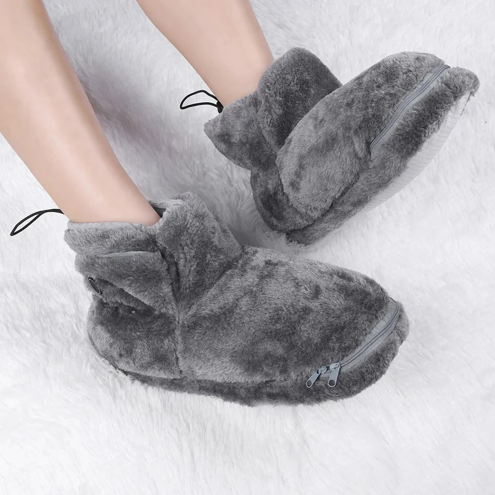 Usb Heated Slipper Boots — Plush Comfort For Cosy Days At Home