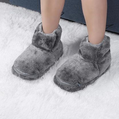 Usb Heated Slipper Boots — Plush Comfort For Cosy Days At Home