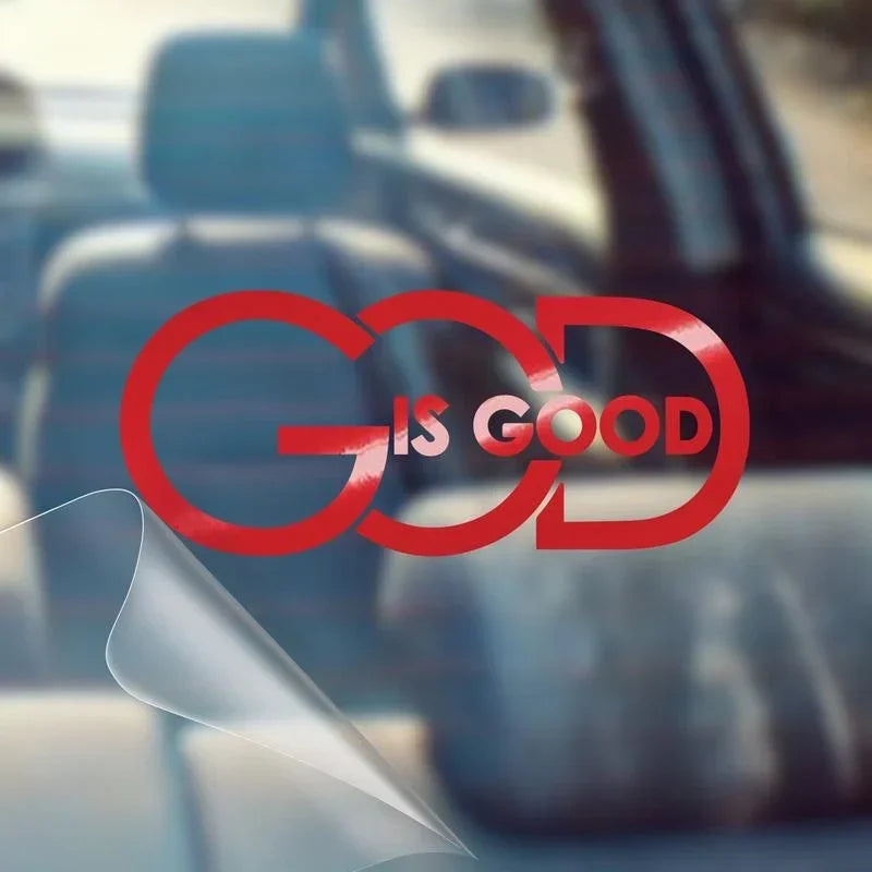 🔥BUY 1 GET 1 FREE🙏 "god Is Good" Christian Car Decal Sticker | Premium Religious Décor