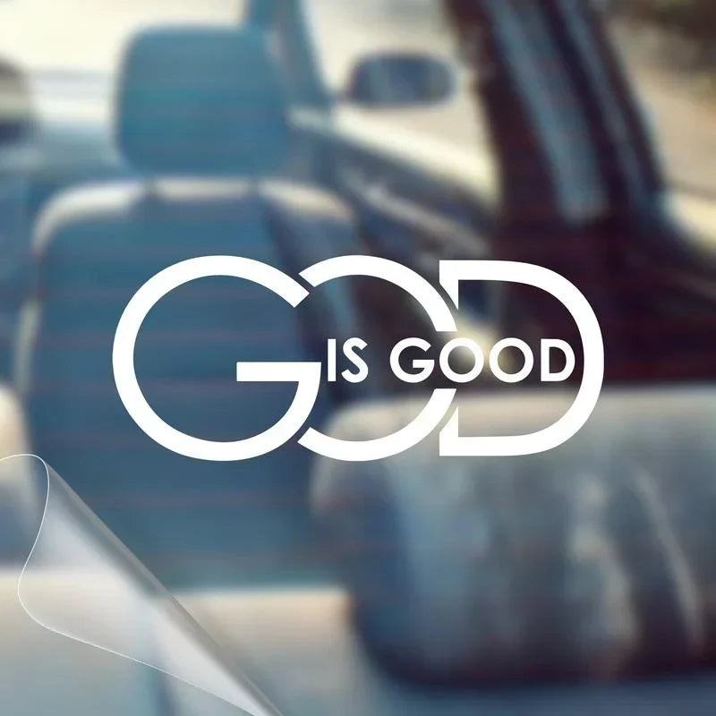 🔥BUY 1 GET 1 FREE🙏 "god Is Good" Christian Car Decal Sticker | Premium Religious Décor