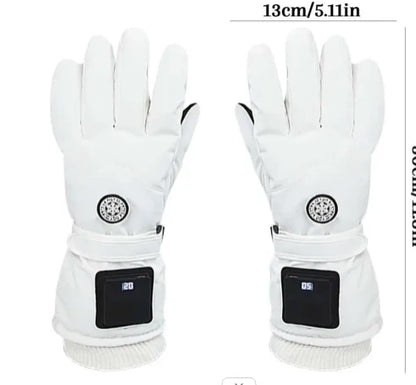 🔥 Rechargeable Heated Gloves – 3 Heat Settings, Waterproof Touchscreen Winter Gloves