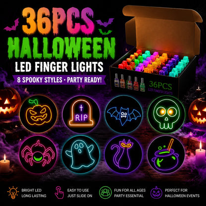 ⏰Limited Stock 49% OFF🎃Halloween Finger Projector Lights – Mini Pattern Projector