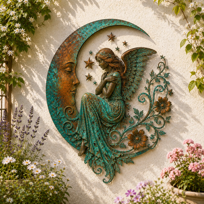 Moon Virgin Mary Garden Wall Decor