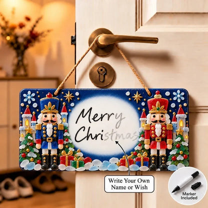 ⏳ Last Day 49% OFF – 🎄 Beginner-Friendly DIY Sea Glass Christmas Hanging Sign Kit | 8 Festive Designs with Handwritten Personalization ✍️