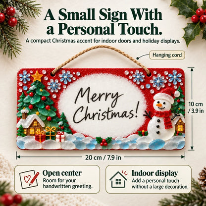 ⏳ Last Day 49% OFF – 🎄 Beginner-Friendly DIY Sea Glass Christmas Hanging Sign Kit | 8 Festive Designs with Handwritten Personalization ✍️