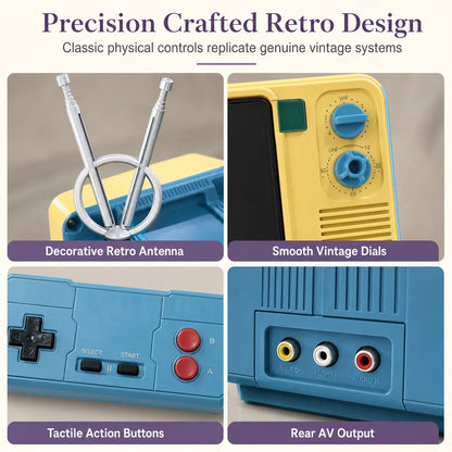 🎮 Mini Retro TV Game Console | 308 Games & Gamepad