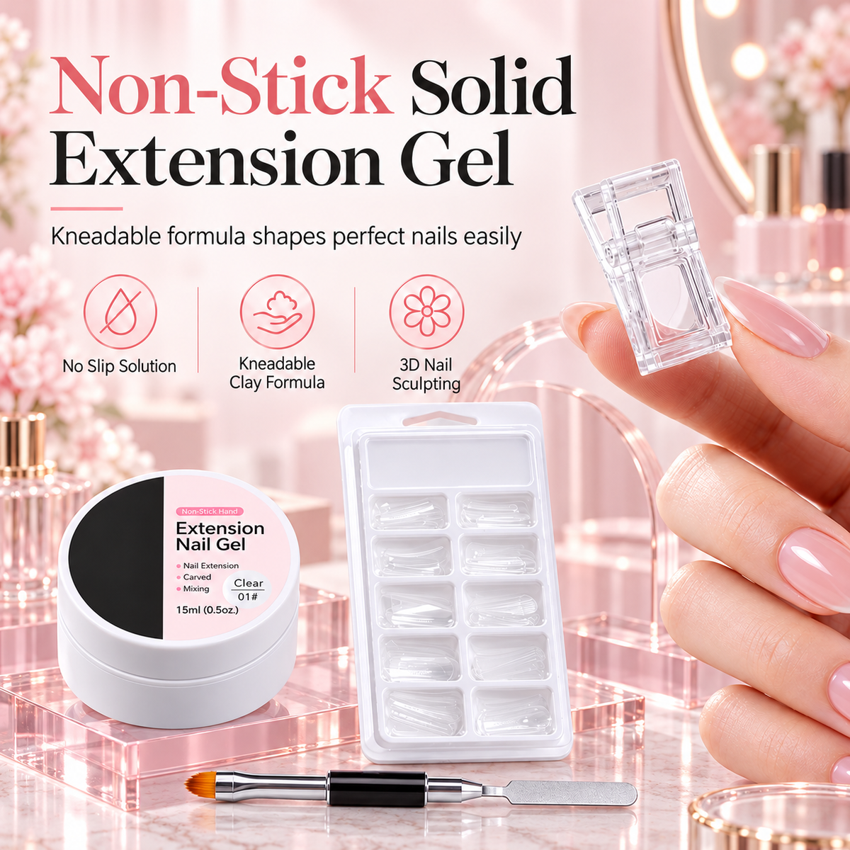 💅 Moldable Builder Gel for Nail Extension