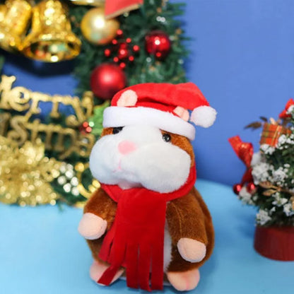 🐹 Last Day Special Price £16.99！✨Talking Hamster Plush – repeats whatever you say, auto head-shaking, hilarious fun for kids & adults.🎁