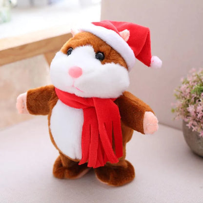 🐹 Last Day Special Price £16.99！✨Talking Hamster Plush – repeats whatever you say, auto head-shaking, hilarious fun for kids & adults.🎁