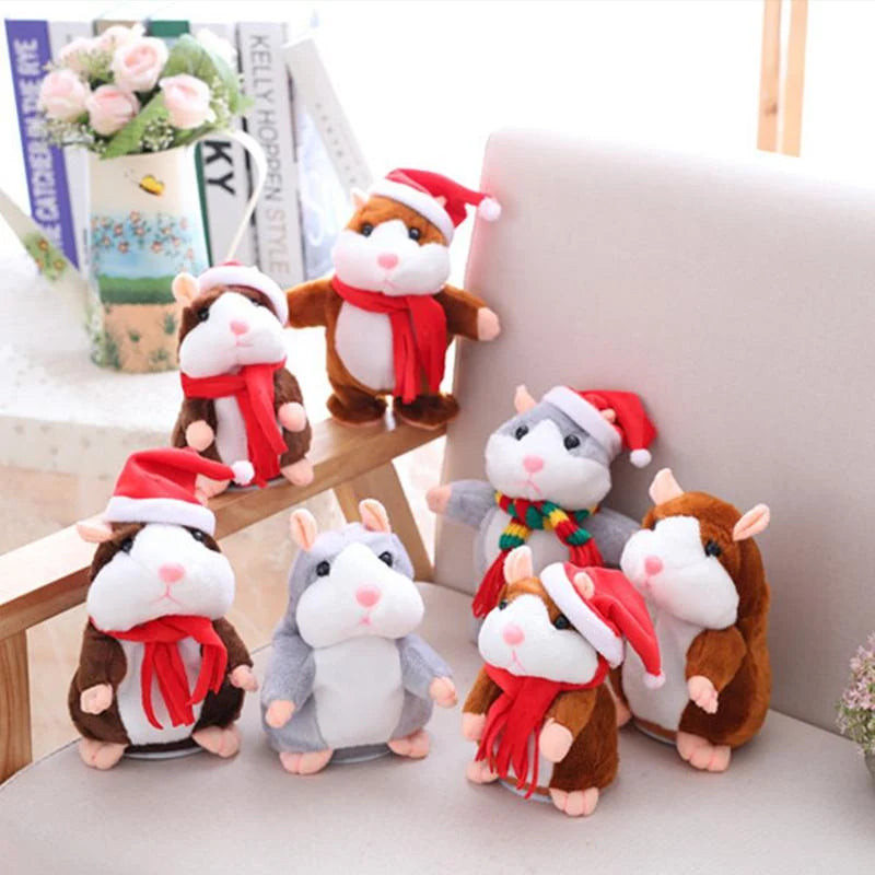 🐹✨Talking Hamster Plush – repeats whatever you say, auto head-shaking, hilarious fun for kids & adults.🎁