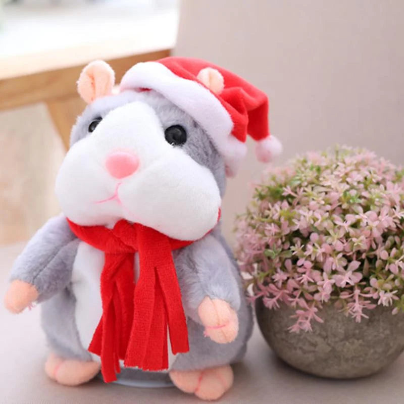 🐹 Last Day Special Price £16.99！✨Talking Hamster Plush – repeats whatever you say, auto head-shaking, hilarious fun for kids & adults.🎁