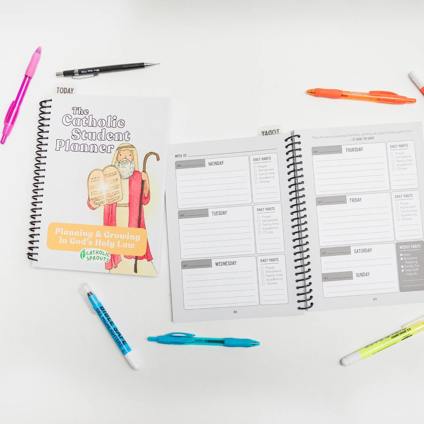 ✨ The Catholic Student Planner — A Faith-Filled Planner To Help Kids Stay Organized, Reflect & Grow