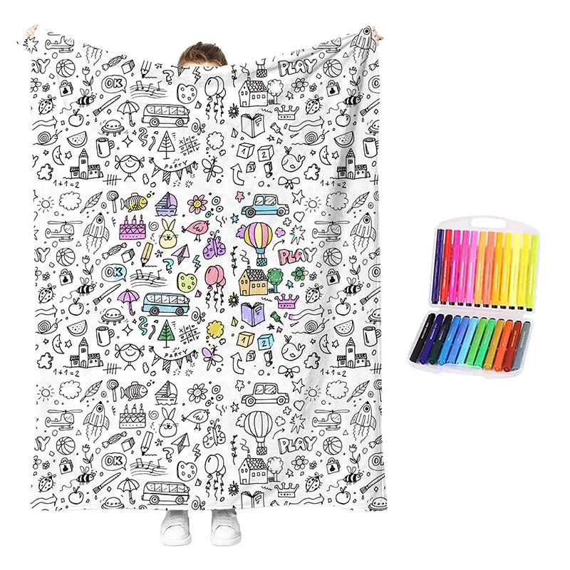 🥳2026 Hot Sale🥳💞50k+ Sold!💖 49% Off!💯 Personalised Colouring Blanket – The Unique Diy Gift They’ll Love