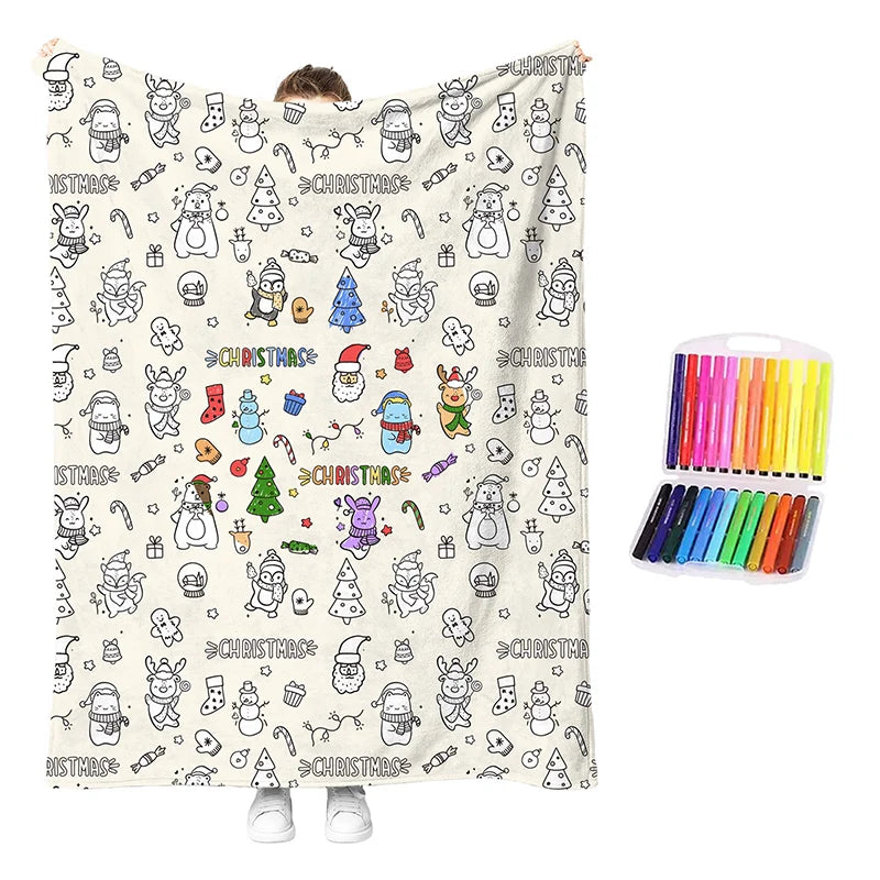 🥳2026 Hot Sale🥳💞50k+ Sold!💖 49% Off!💯 Personalised Colouring Blanket – The Unique Diy Gift They’ll Love