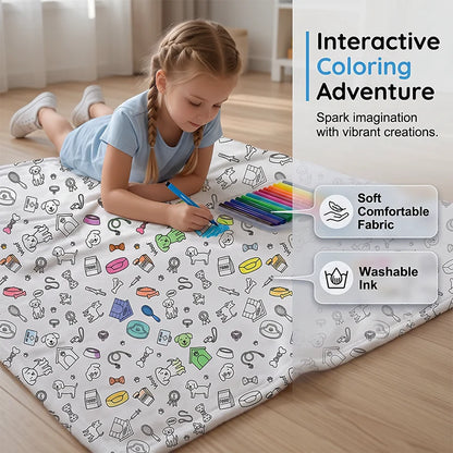 🥳2026 Hot Sale🥳💞50k+ Sold!💖 49% Off!💯 Personalised Colouring Blanket – The Unique Diy Gift They’ll Love
